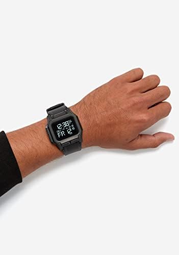 Водоустойчив мъжки цифрови спортен часовник NIXON Regulus A1180-100m (dial 46 мм и каишка от изкуствена кожа / каучук