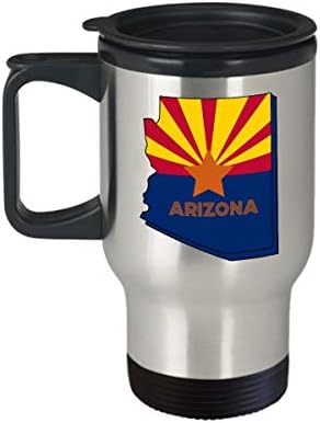 Чаша За Пътуване Arizona - Забавен Чаша За Горещо Какао-Кафе С Изолация - Новост, Идея За Подаръци За Рожден Ден, Коледа,