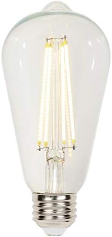Уестингхаус Lighting 4518300 Led лампа с регулируема яркост 6,5 W (еквивалент на 60 W) ST20 с прозрачна нишка с нажежаема