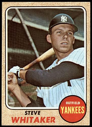 1968 Topps 383 Стив Уитакър Ню Йорк Янкис (бейзболна картичка) Ню Йорк / Планина Янкис
