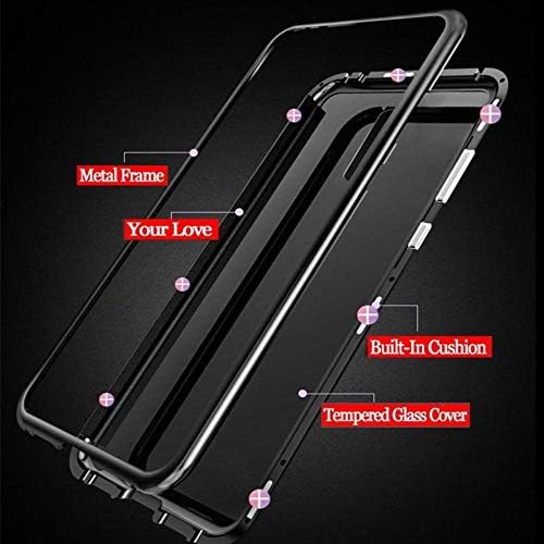 Вграден магнитен калъф Active Ware House за OnePlus 6 от прозрачно закалено стъкло (цвят сребрист / за Oneplus 6)