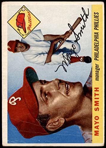 1955 Topps 130 Майо Смит Филаделфия Филис (Бейзболна картичка) ДОБРИ Филис