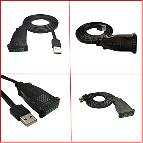 DSD TECH SH-U10L USB Кабел-RS485 за Windows 10 8 7 macOS, Linux 5FT