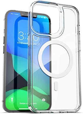 Серия Encased Срещи за iPhone 13 PRO MAX Калъф-клипса за колан - Съвместим с MagSafe Прозрачен калъф с кобур (2021)