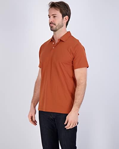 3 Опаковка: Мъжки Трикотажная в памучна риза Поло с къс ръкав - Дышащее Поло Performance Polo (налично при модели Big