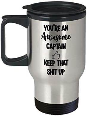 Подаръци за Капитан на авиокомпанията или на кораба, Пътна Чаша Капитан, Благодарственный Подарък за мъже и Жени, Ти си Страхотен, Забавни Чаши за Кафе, Чаена Чаша з?