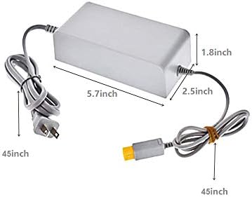 Зарядно устройство WiCareYo с AV кабел за Wii U, захранващ Адаптер за променлив ток, Стенно Зарядно, Штепсельная вилица