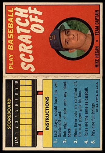 1971 Начело на Милуоки Брюэрз Майк Хегана (бейзболна картичка), Ню Йорк Брюэрз