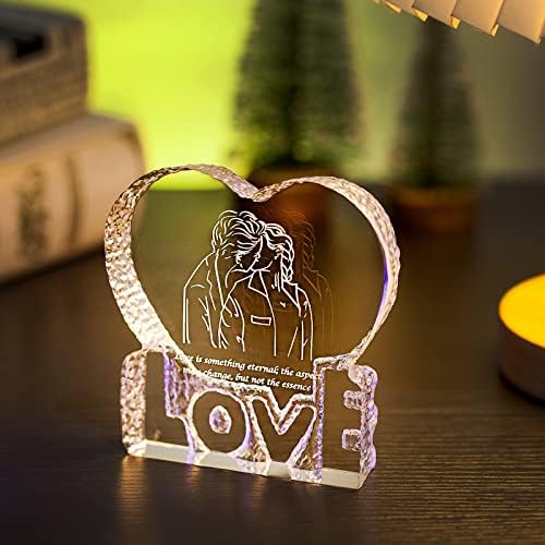 XDCYSJ Подаръци за нея K9 Кристални орнаменти във формата на сърце, Луксозни и красиви, в Деня на Св. Валентин, рождени