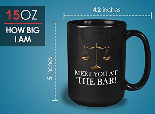 Кафеена чаша Bubble Hugs Адвокат - ще се Срещнем в бара - Студент по право, Адвокат, Възпитаник на правния факултет,