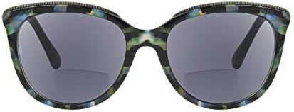 Дамски очила за четене Sofia Vergara x Foster Grant Маргарита, Сегментирани слънчеви очила Котешко око, Млечно-синя костенурка,