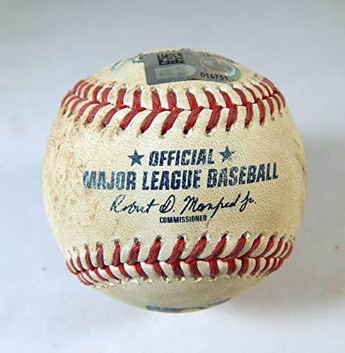 2022 Texas Rangers Col Rockies Игра С Използван Бял Бейсбольным топката Стивънсън García - Игра С Рециклирани Бейзболни