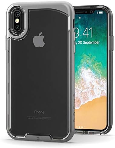 Монтиране калъф за iPhone Xs (2018) / iPhone X (2017), [Серия Vision] Apple iPhone Xs / Калъф за iPhone X Прозрачен [Сив]