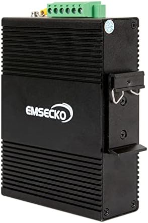 Промишлен gigabit мрежов комутатор EMSECKO на DIN-шина с 5 порта, 1000BASE, 4 порта, RJ-45 Ethernet и 1 порт оптичен
