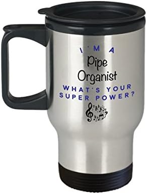 Чаша за пътуване с Трубным Органистом, аз Тръбен Органист, Какво е Суперсили? Забавни Чаши За Кафе За Кариера, Идея За