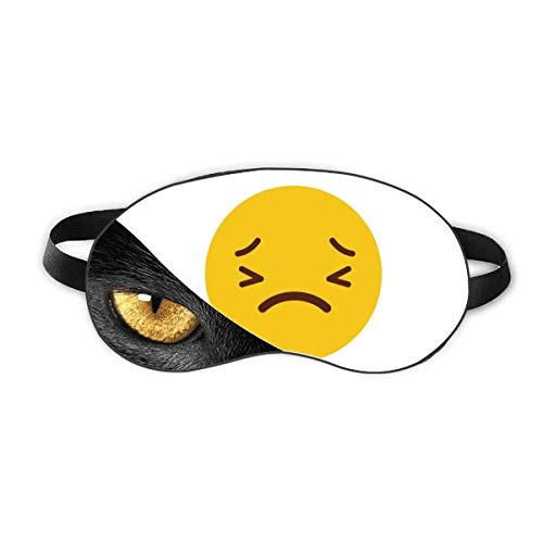 Ужасно Жълто Сладък облегалката за глава за очите Онлайн-Чат с Тъмен Косметологическим Сянка Покритие