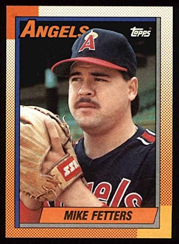 1990 Topps 14 Майк Феттерс Ангелите Лос Анджелис (Бейзболна картичка) NM/MT Angels