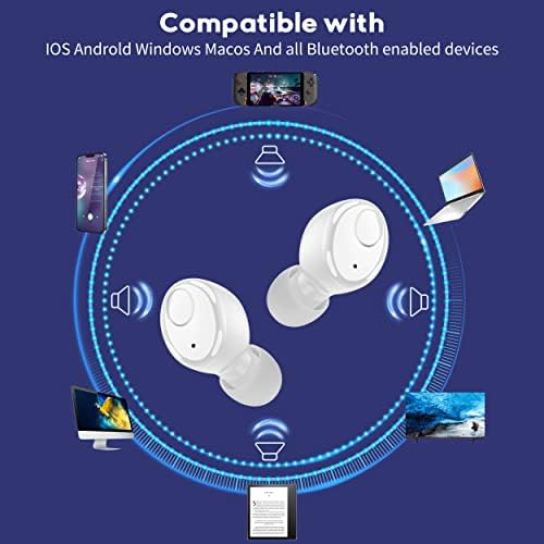 Слушалки kurdene Bluetooth, Безжични слушалки S8 pro, 48 часа възпроизвеждане, намаляване на шума при Разговори, Водоустойчиви