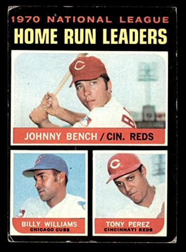1971-Добрите 66 човешки лидери NL Джони Пейка / Тони Перес / Били Уилямс Синсинати/ Чикаго Редс / Къбс (Бейзболна картичка)