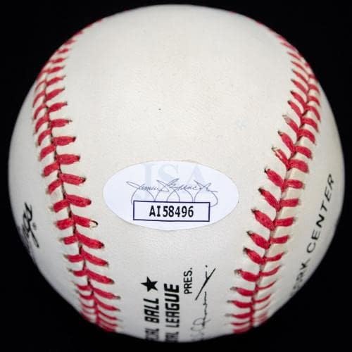 Грег Мэддукс подписано споразумение ONL Baseball JSA с Автограф 58496 - Бейзболни топки с автографи