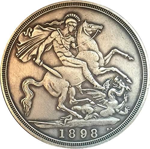 Монета на Повикване Великобритания 1898 1 Краун Виктория 3 - аз съм Копие на Портрета на Монети Колекция Бижута Подаръци