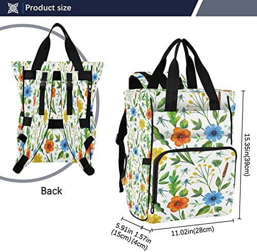 Чанта за пелени с цветя за малки Момичета, Раница-пеперуда, Чанта за Памперси, Многофункционална Чанта за Памперси за