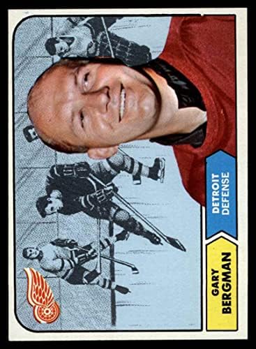 1968 Топпс # 25 Гари Бергман Детройт Ред Уингс (хокейна карта), БИВШ играч на Ред Уингс