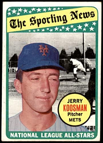 1969 Топпс 434 All-Star Джери Коосман Ню Йорк Метс (Бейзболна картичка) VG/EX Метс