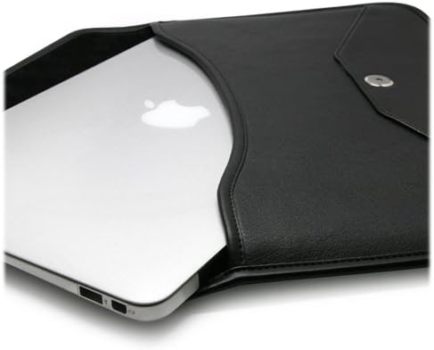 Калъф BoxWave, който е Съвместим с преносими сензорен монитор Magedok OLED PI X6 (13,3 инча) - Луксозни Кожена чанта-месинджър,