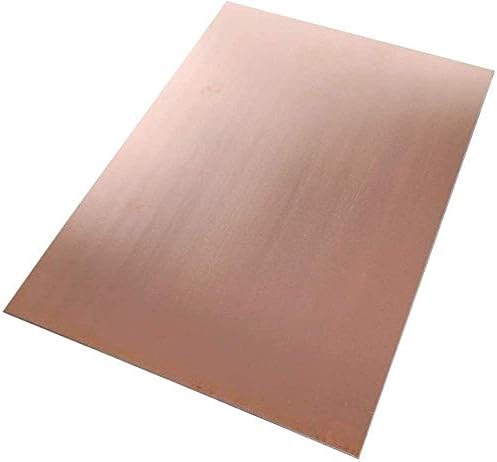 Месинг лист HUILUN Мед метален лист Фолио табела 0,8 x 100 x 150 мм Вырезанная Медни метална плоча Месингови плочи (Размер: