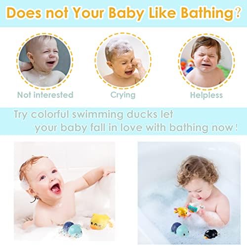 Играчки за баня за деца от 1-3 години-Бебешки играчки за баня, заводные играчки за баня за момчета и момичета, 1, 2,