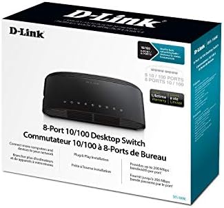 Тенис на комутатор D-Link 8 порта Fast Ethernet (DES-1008E)