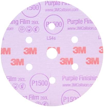 3M 6 P2000 Grade Лилаво Финишная Филм Hookit Disc 50 Бр.