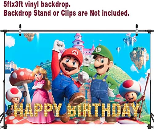 Супер Братаны Марио честит Рожден Ден на Фона на Снимка на Фон видео игра на Тема Рожден Ден Банер Украса за Доставка