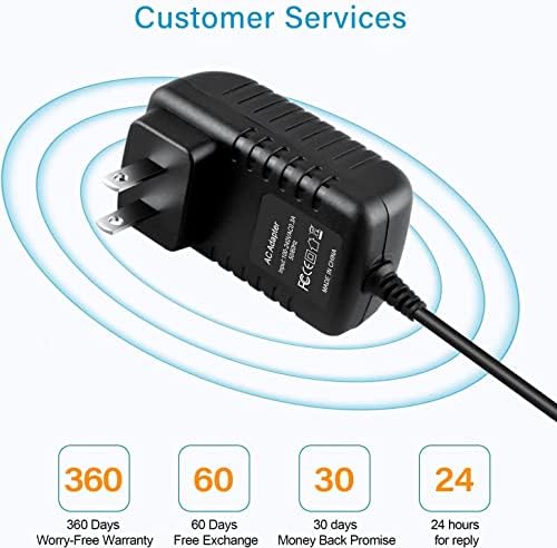 Високотехнологичен Адаптер ac Зарядно устройство, Съвместим с кабел за захранване на logitech S-00067 Pure-Fi Express
