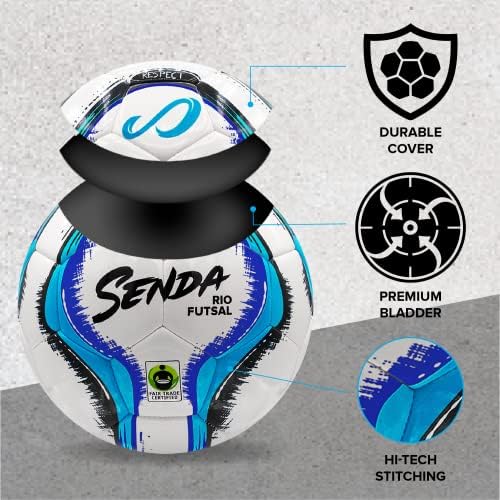 Мини-топка за мини футбол SENDA Rio Match с нисък Отскок, Сертифициран по справедлива търговия