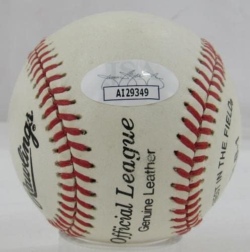 Тони Gwynn Подписа Автограф на Официалната Лийг Бейзбол Rawlings JSA AI29349 - Бейзболни Топки С Автографи