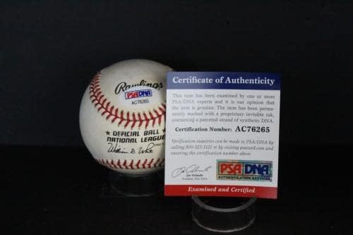 Ел Барлик Подписа Бейзболен Автограф Auto PSA/DNA AC76265 - Бейзболни топки с Автографи