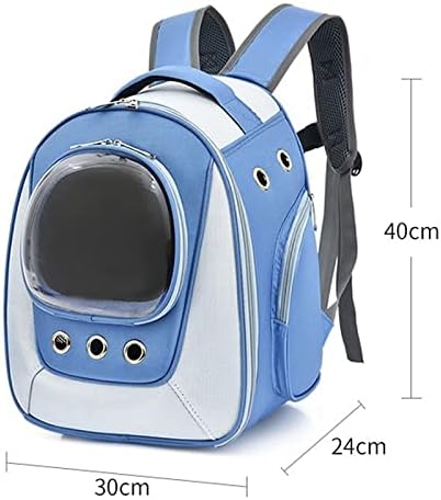 XLAIQ Раница за домашни любимци Чанта-переноска за кучета Голям Космически Раница-Переноска за домашни любимци на Улицата чанти (Цвят: синьо)