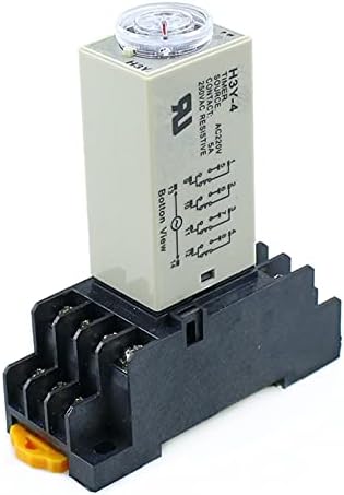 SCRUBY H3Y-4 Таймер, реле закъснение на включване 0-30 С DPDT 14 контакти H3Y-4 DC12V DC24V AC110V AC220V (Размер: AC220V)