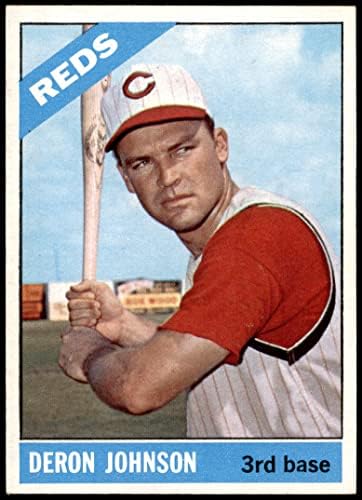 1966 Topps 440 Дерон Джонсън Синсинати Редс (Бейзболна картичка) БИВШИЯТ играч на червените