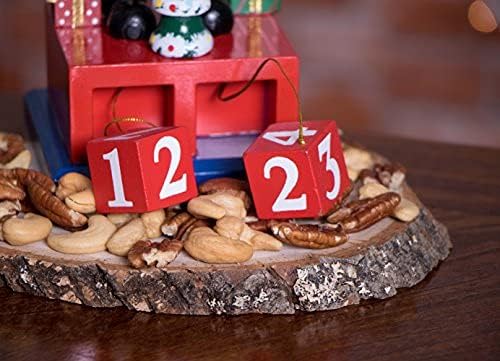 Умни Творения, Wooden Коледен Адвент-Календар с Щелкунчиком, Обратно Броене до Коледа, Празнична Украса, Цар