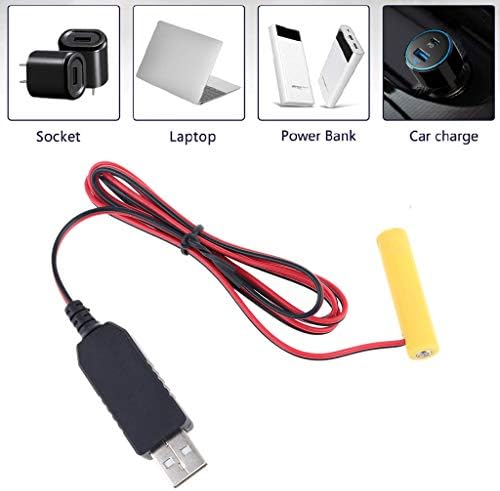 Захранващ Адаптер T-HOT AAA Battery Eliminator, USB-кабел с дължина 2 м, 1,5 - 6, 4, тип на избор, да 1-4 бр. батерии