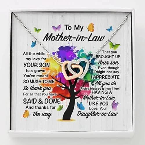 За моя Закон Колие Любов Към Сина си, е Нараснал Подарък на Дъщеря си Ден на Майката, Подарък Картичка за Деня на Майката,