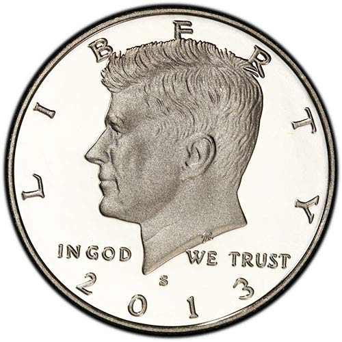Монетен двор на САЩ за 2013 г. с плакированным покритие Kennedy Half Dollar Choice Без лечение