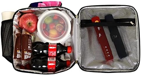 Реколта чанти за обяд в стил бохо с цветен модел на Червени, Розови и Жълти Рози за жените и мъжете, Изолирани чанти