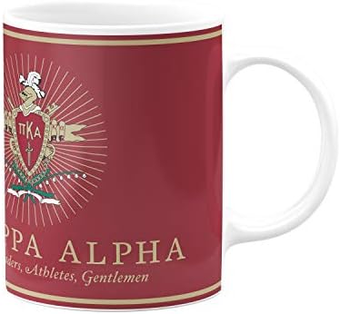 greeklife.store Керамични Кафеена чаша Pi Kappa Alpha обем 11 унции (Pi Капа Алфа - 11)