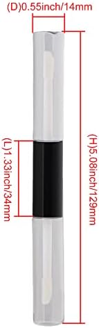 RDEXP Празен Контейнер за Балсама за устни, Двустранни Флакони за блясък за устни за еднократна употреба 5 мл Опаковка