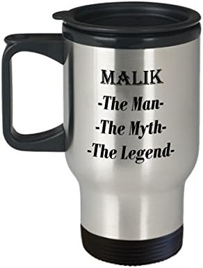 Малик - Човек, Мит, Легенда, Невероятна Кафеена Чаша за Подарък - Пътна Чаша на 14 грама
