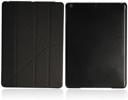 Ултра тънък калъф-книжка със стойка от изкуствена кожа и максимална мощност за Apple iPad 5, iPad Air, Черен (POU IPADAIR/BK)